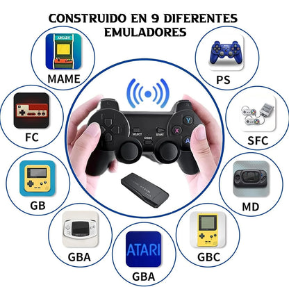 Consola de Juegos Retro con 2 Controles