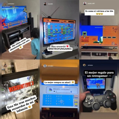 Consola de Juegos Retro con 2 Controles